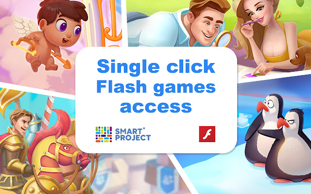 Single click Flash games access  from Chrome web store to be run with OffiDocs Chromium online