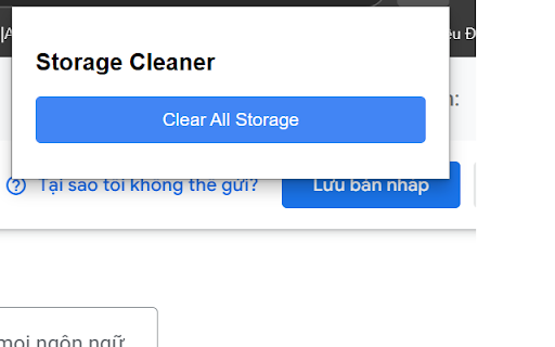 Single Click Storage Cleaner  from Chrome web store to be run with OffiDocs Chromium online
