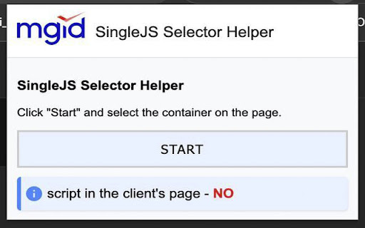 SingleJS Selector Helper  from Chrome web store to be run with OffiDocs Chromium online