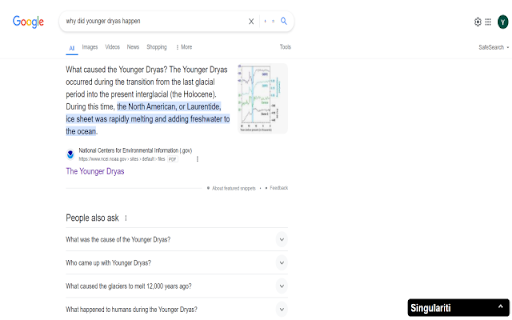 Singulariti Search Companion  from Chrome web store to be run with OffiDocs Chromium online