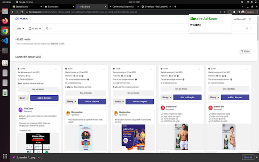 sinspire admate  from Chrome web store to be run with OffiDocs Chromium online