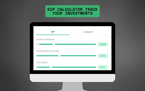 Sip Calculator Track Your Investments  from Chrome web store to be run with OffiDocs Chromium online