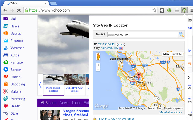 Site Geo IP Locator  from Chrome web store to be run with OffiDocs Chromium online