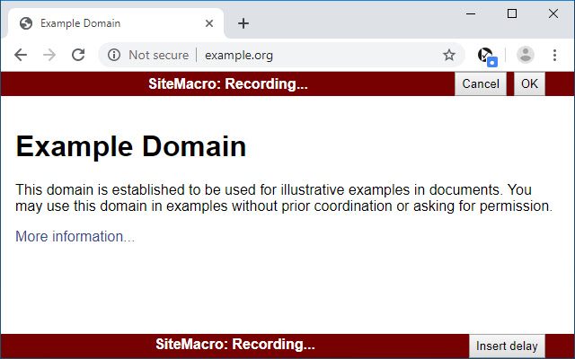 SiteMacro  from Chrome web store to be run with OffiDocs Chromium online