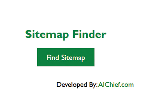 Sitemap Finder  from Chrome web store to be run with OffiDocs Chromium online