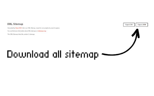 Sitemap Scraper  from Chrome web store to be run with OffiDocs Chromium online