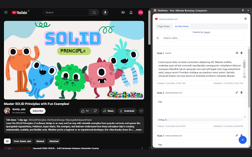 SiteNotes Your Ultimate Browsing Companion  from Chrome web store to be run with OffiDocs Chromium online