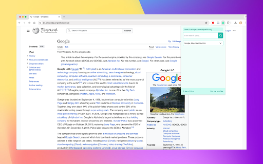 Site Search Assistant  from Chrome web store to be run with OffiDocs Chromium online