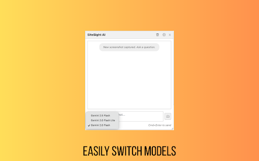 SiteSight AI  from Chrome web store to be run with OffiDocs Chromium online