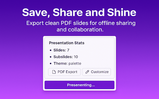Six Slides Your Notion Slides Generator  from Chrome web store to be run with OffiDocs Chromium online