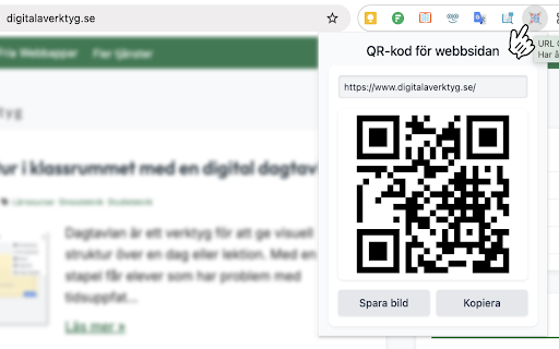 Skapa QR kod  from Chrome web store to be run with OffiDocs Chromium online