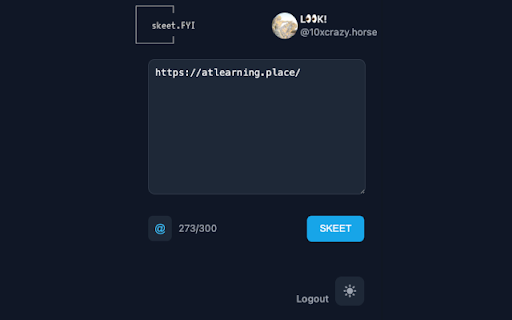 skeet.FYI  from Chrome web store to be run with OffiDocs Chromium online