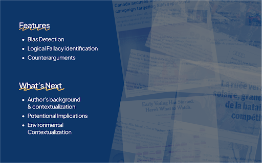SkepticReader  from Chrome web store to be run with OffiDocs Chromium online