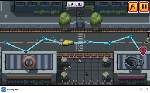 Skiddy Taxi Driving  Action  Casual Game  from Chrome web store to be run with OffiDocs Chromium online