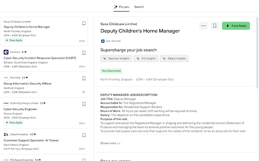 Skilled Worker Job Helper  from Chrome web store to be run with OffiDocs Chromium online