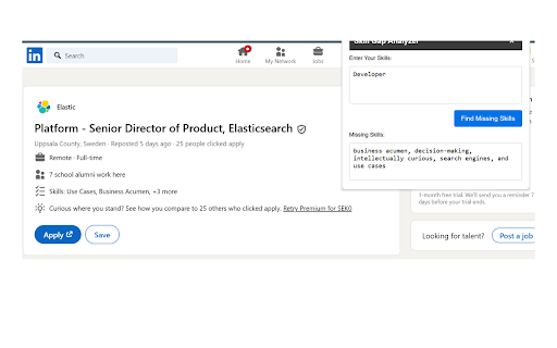 Skill Gap Finder  from Chrome web store to be run with OffiDocs Chromium online