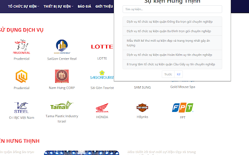 Sự kiện Hưng Thịnh  from Chrome web store to be run with OffiDocs Chromium online
