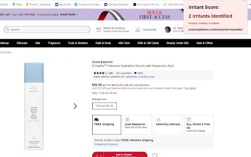 Skin Irritant Scanner  from Chrome web store to be run with OffiDocs Chromium online