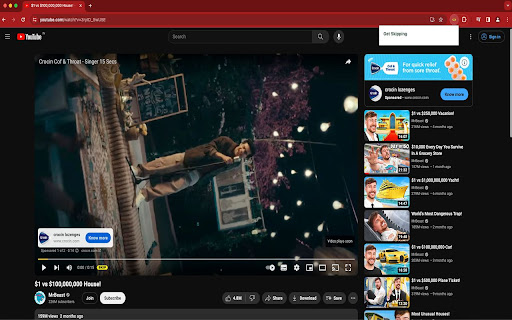 skipAway  from Chrome web store to be run with OffiDocs Chromium online