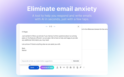 SkipMail  from Chrome web store to be run with OffiDocs Chromium online