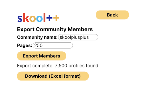 Skool++  from Chrome web store to be run with OffiDocs Chromium online