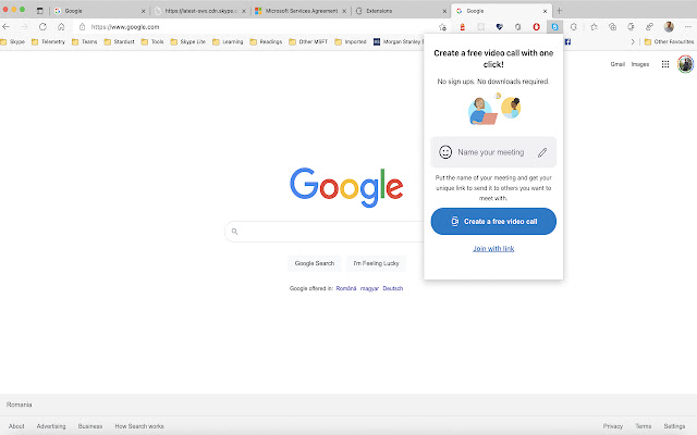 Skype  from Chrome web store to be run with OffiDocs Chromium online
