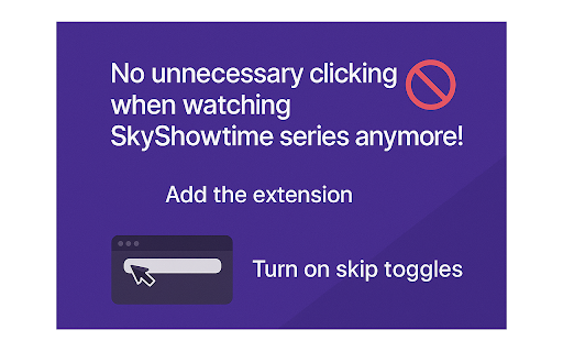 SkyShowtime Skipper: skip intros, recaps  more  from Chrome web store to be run with OffiDocs Chromium online