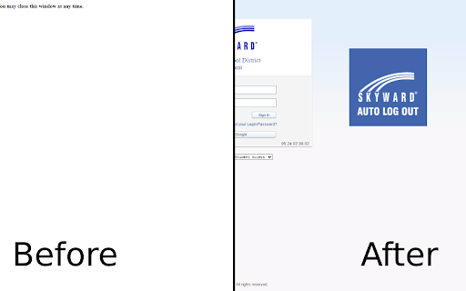 SkywardAutoLogOut  from Chrome web store to be run with OffiDocs Chromium online