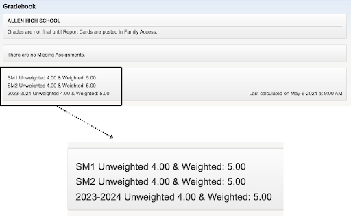 Skyward GPA Calculator  from Chrome web store to be run with OffiDocs Chromium online
