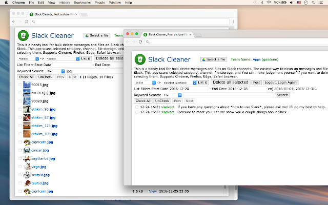Slack Cleaner, Post Drive to Slack  from Chrome web store to be run with OffiDocs Chromium online