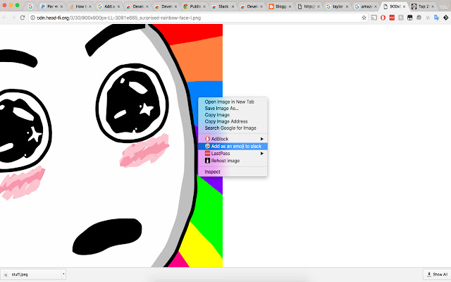 Slack Emoji Uploader  from Chrome web store to be run with OffiDocs Chromium online
