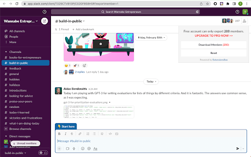 Slack™ Member Extractor Export Slack Channel Members  from Chrome web store to be run with OffiDocs Chromium online
