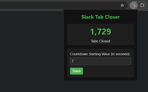 Slack Tab (Webpage) Closer  from Chrome web store to be run with OffiDocs Chromium online