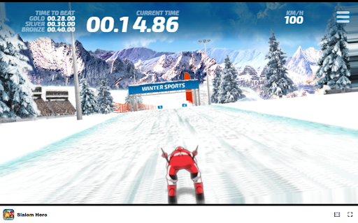 Slalom Hero Game Compete in the Winter Sports Slalom Event!  from Chrome web store to be run with OffiDocs Chromium online