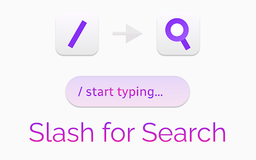 Slash for Search  from Chrome web store to be run with OffiDocs Chromium online