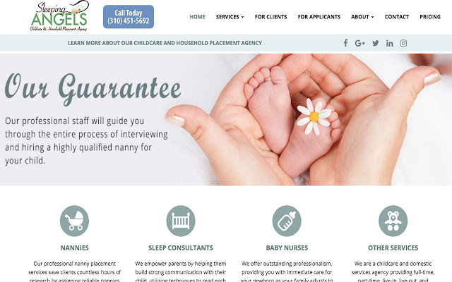 Sleeping Angels Nanny Agency  from Chrome web store to be run with OffiDocs Chromium online