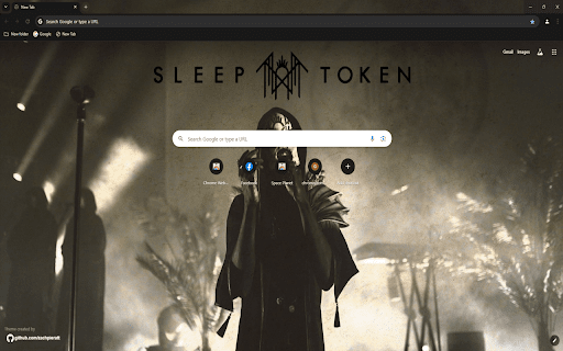 Sleep Token Chrome Theme  from Chrome web store to be run with OffiDocs Chromium online
