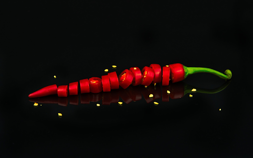 Sliced ​​hot peppers  from Chrome web store to be run with OffiDocs Chromium online