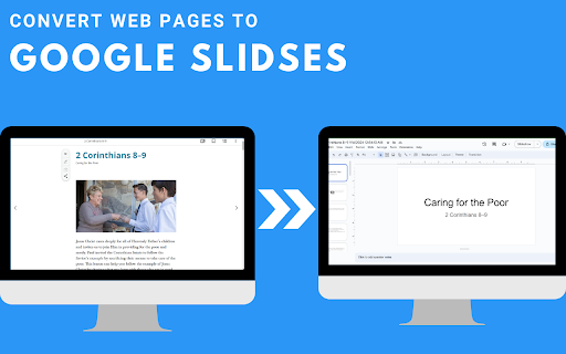 Slideify  from Chrome web store to be run with OffiDocs Chromium online