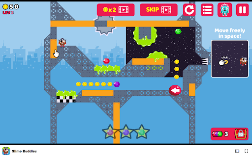 Slime Buddies Game Dive into a Quirky Arcade Adventure!  from Chrome web store to be run with OffiDocs Chromium online