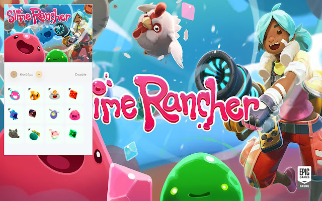 Slime Rancher Custom Cursor  from Chrome web store to be run with OffiDocs Chromium online