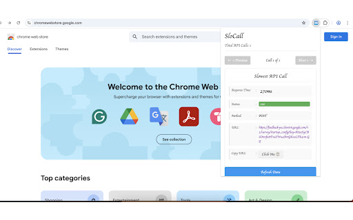 SloCall  from Chrome web store to be run with OffiDocs Chromium online