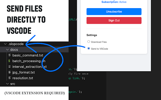 SlopCode: Text to Organized Code Directories  from Chrome web store to be run with OffiDocs Chromium online