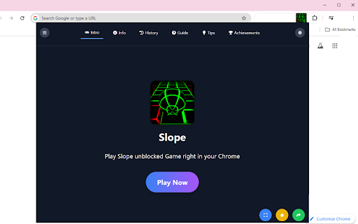 Slope HTML5  from Chrome web store to be run with OffiDocs Chromium online