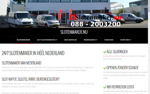 Slotenmaker Den Haag APP  from Chrome web store to be run with OffiDocs Chromium online