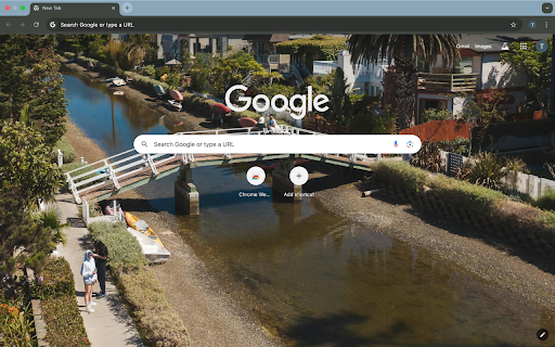 Small bridge and river  from Chrome web store to be run with OffiDocs Chromium online