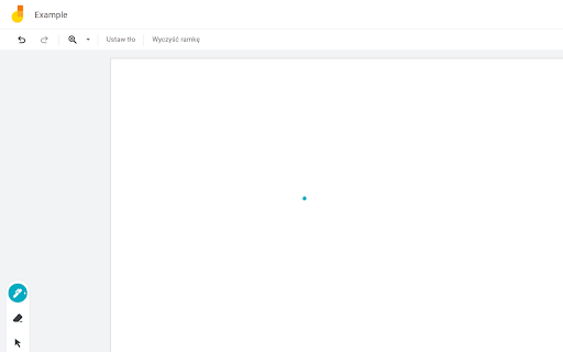 Small cursor for Jamboard  from Chrome web store to be run with OffiDocs Chromium online