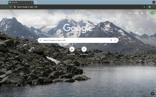 small lake and snowy mountains  from Chrome web store to be run with OffiDocs Chromium online