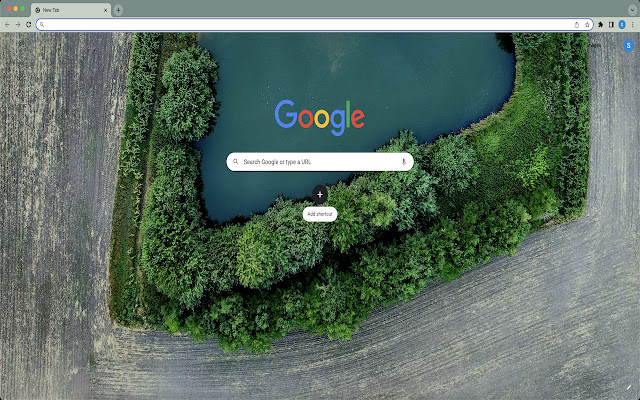 Small lake Theme  from Chrome web store to be run with OffiDocs Chromium online