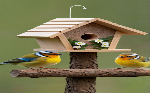 Small wooden birds nest wallpaper  from Chrome web store to be run with OffiDocs Chromium online
